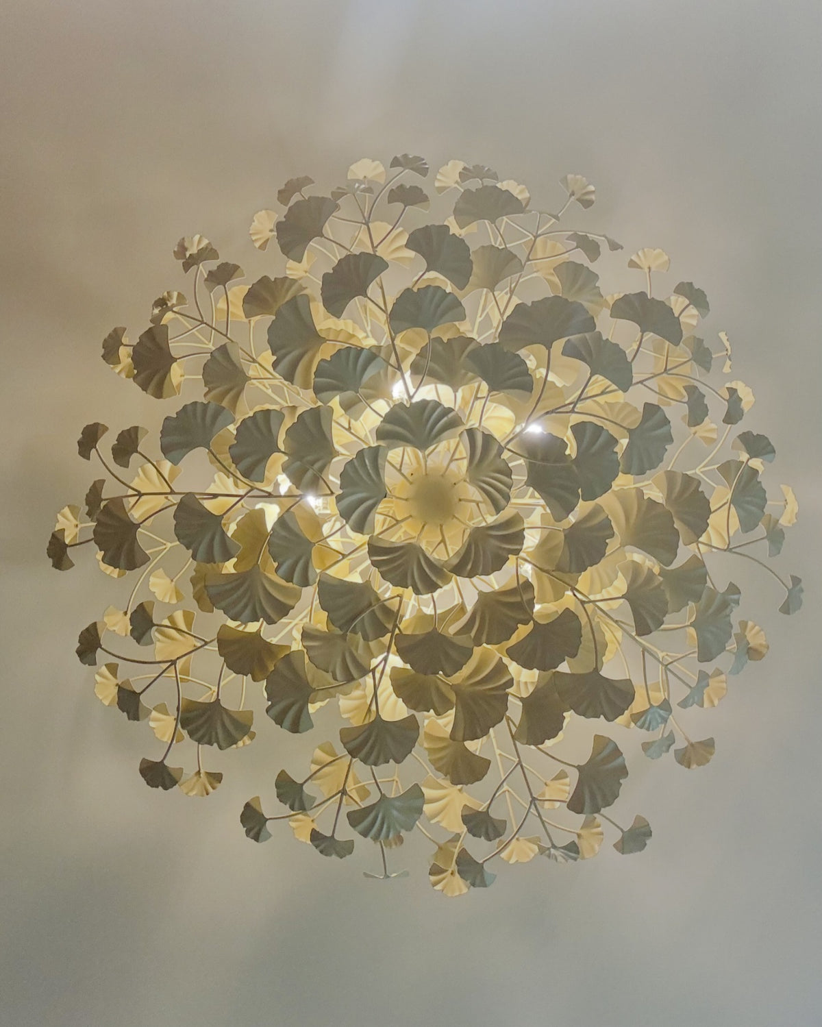 Maidenhair Cream Semi-Flush Mount