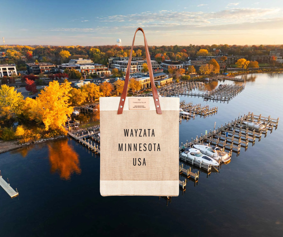 Timber & Tulip x Apolis Market Tote – Wayzata, MN Edition