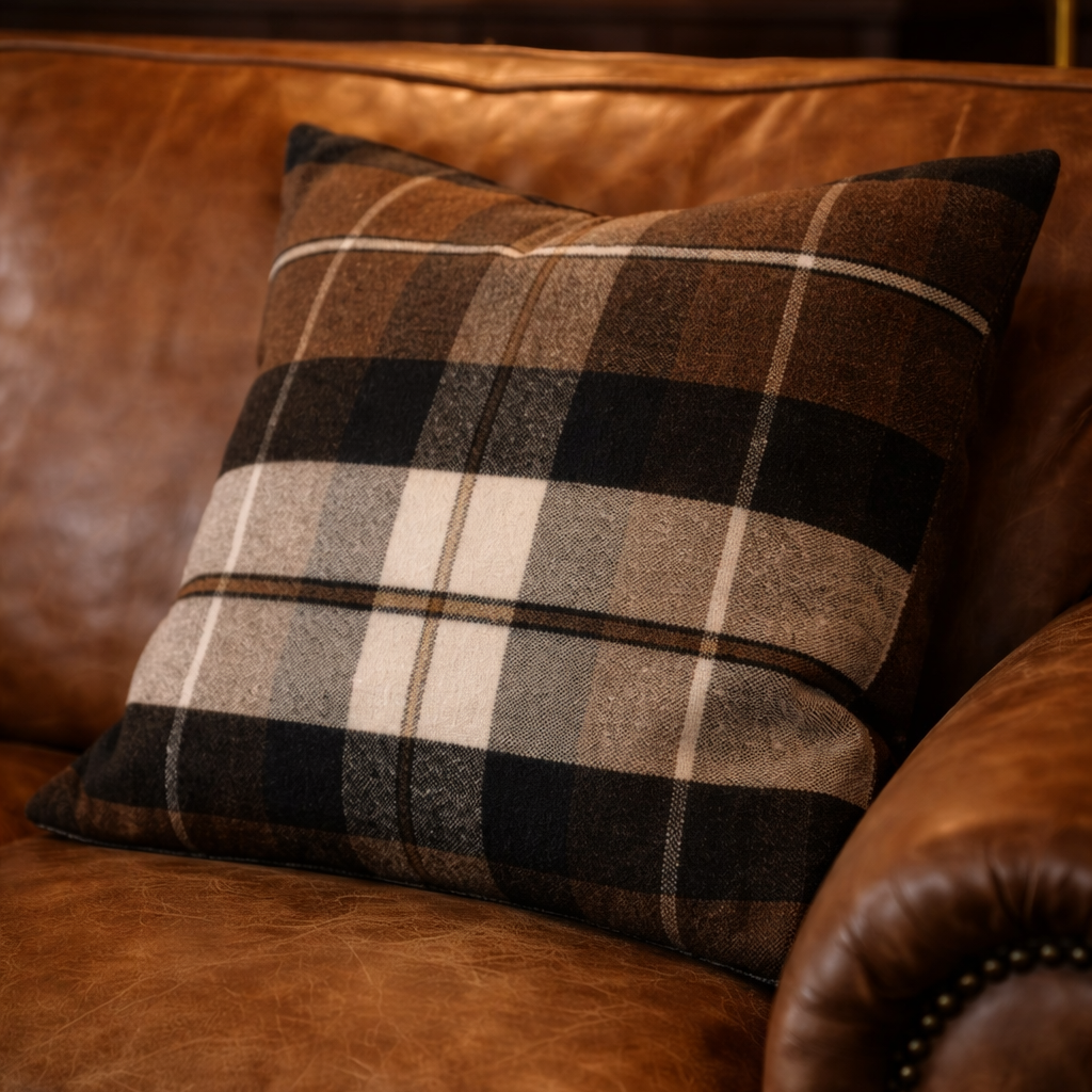 Wexford 24" Knife Edge Plaid Pillow