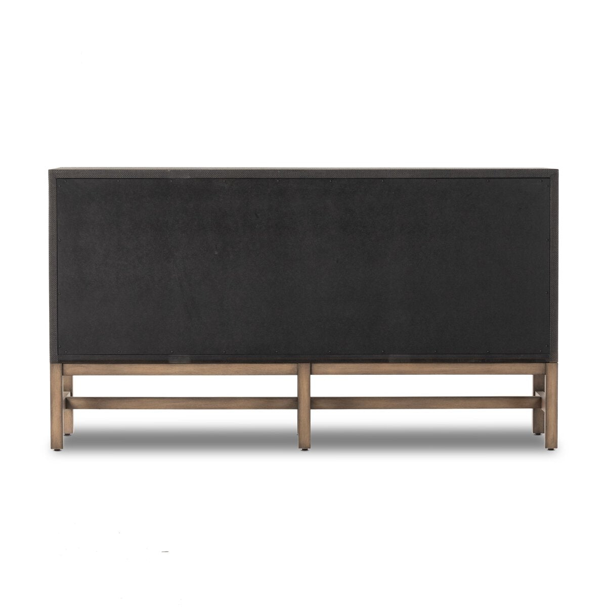 Fiona 6 Drawer Dresser - Black Raffia - back view