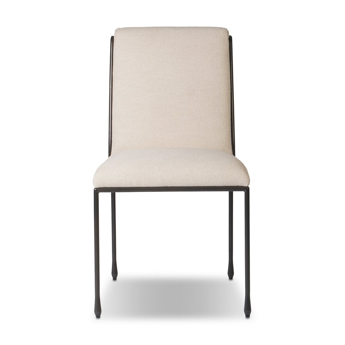 Decker Dining Chair - Crypton Wayfarer Snow - front view