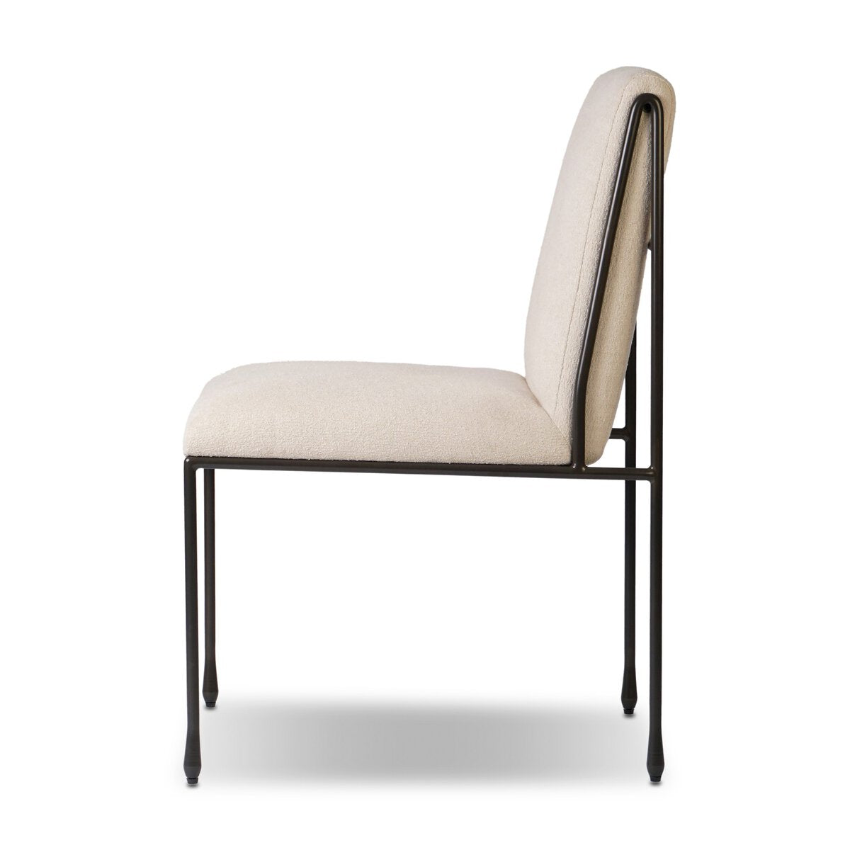 Decker Dining Chair - Crypton Wayfarer Snow - side view