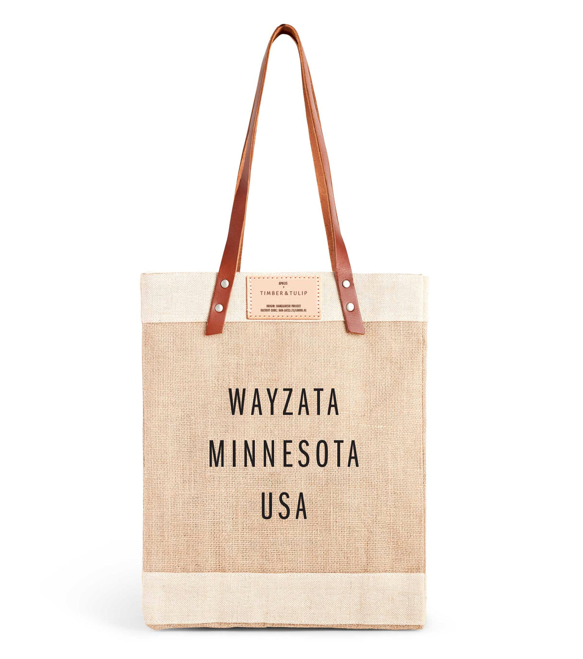 Timber & Tulip x Apolis Market Tote – Wayzata, MN Edition