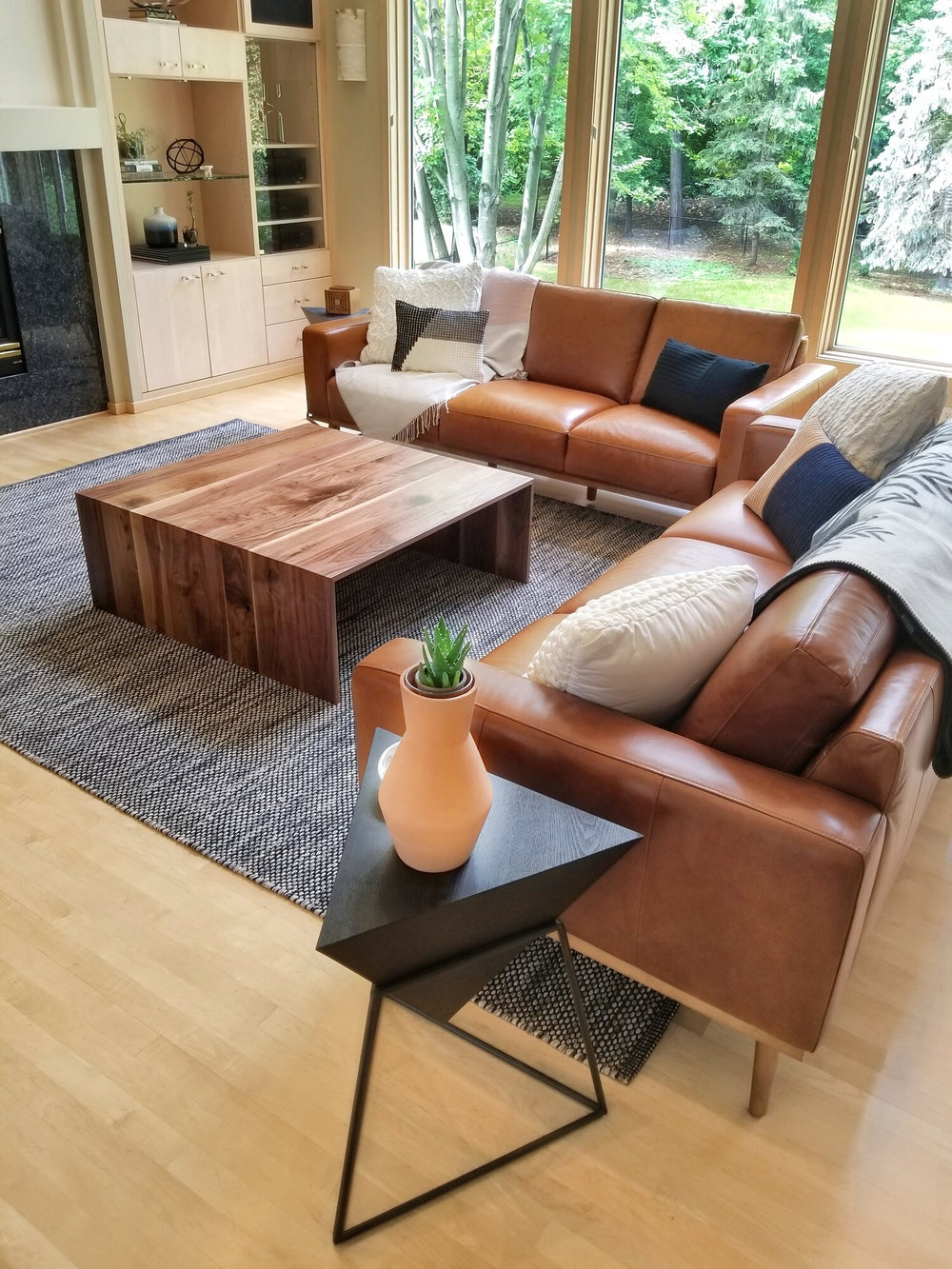 Walnut Waterfall Coffee Table