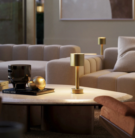 Traverse Brass Cordless Table Lamp