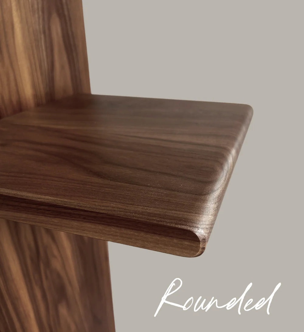 Belvedere Bookshelf - Chamfered edge detail